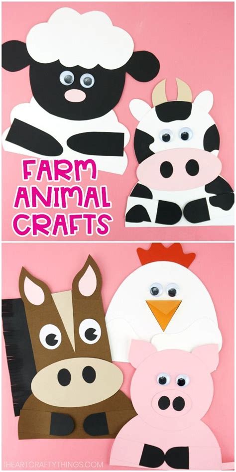 fun  easy farm animal crafts  kids   learn