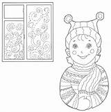 Coloring Patterns Winter Pages sketch template