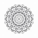 Mandala Flower Coloring 3axis Getdrawings Indian Drawing sketch template