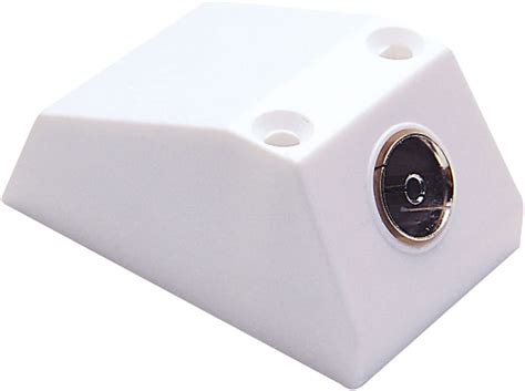 single coaxial outlet tv aerial plug socket wall mount amazoncouk electronics