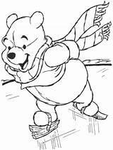 Winnie Pooh Winter Coloring Pages Getcolorings Color Awesome sketch template