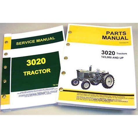 service manual set  john deere  tractor parts catalog sn   walmartcom