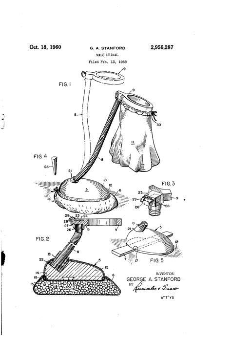 usa male urinal urinal patent drawing patent