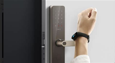 xiaomi mijia smart door lock with fingerprint sensor and