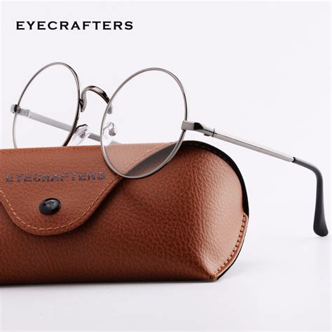 vintage metal mens round eyeglass frames vintage womens brand designer
