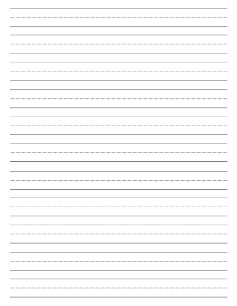 blank handwriting paper printable