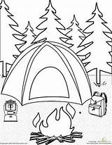 Camping Coloring Choose Board Pages sketch template