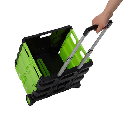 buy karmas product folding shopping cart  wheels collapsible hand