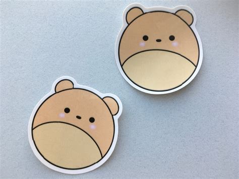 bear sticker  pcs etsy