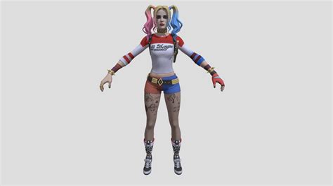 fortnite harley quinn suicide squad download free 3d model by