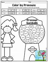 Pronoun Pronouns Activities Color Grammar Fun Teaching Language Arts Grade Worksheets Nouns 2nd Gumballs Practice English Second Way Mastering Themoffattgirls sketch template