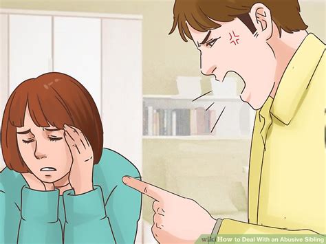 how to deal with an abusive sibling 12 steps with pictures