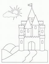 Castelo Desenhos Montanha sketch template