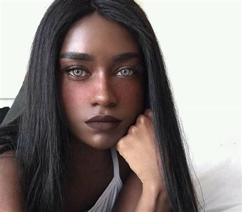 Pin By Adri ☾ On Faceclaims ☆ Beautiful Eyes Portrait Dark Skin Beauty