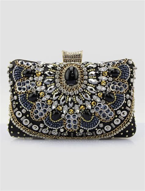 black clutch bags wedding studded evening handbags milanoocom