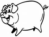Pig Line Coloring Pages Cliparts Color Sheet Printable Draw Attribution Forget Link Don sketch template