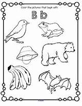 Coloring Sounds Beginning Alphabet Printables sketch template