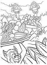 King Coloring Pages Julien Lemur Getcolorings Getdrawings Color sketch template