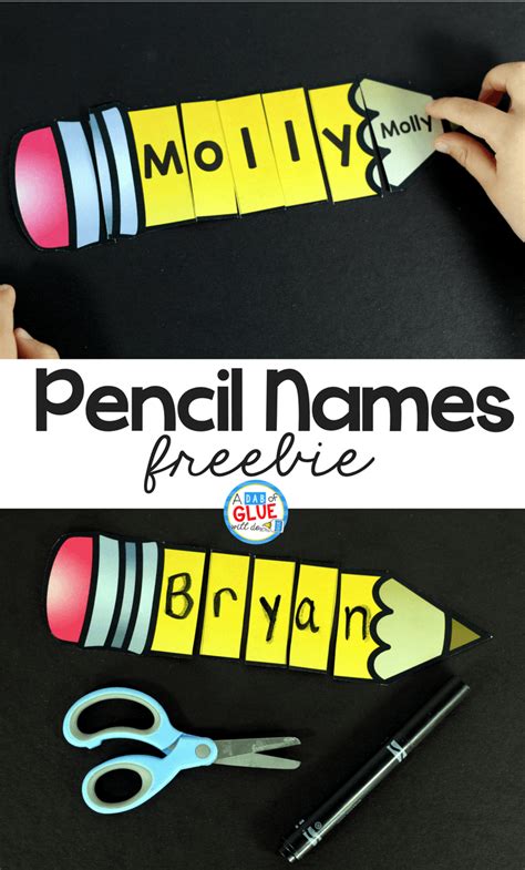 pencil  puzzles kindergarten names preschool names preschool
