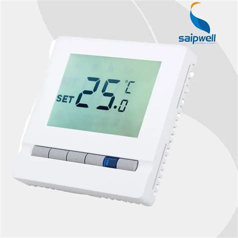 saipwell floor heating thermostat white backlight weekly programmable digital lcd display room