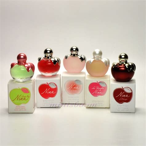 lot   nina ricci mini perfume miniature bottle  women   box  perfume