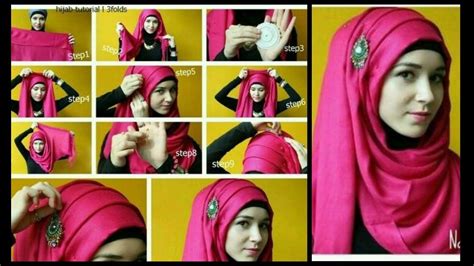 Hijab Tutorial Step By Step Hijab Styel Hijab Tutorial Hijab