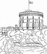 Windsor Castle Coloring Pages Categories sketch template