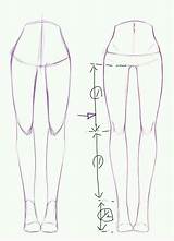 Legs Proportions sketch template