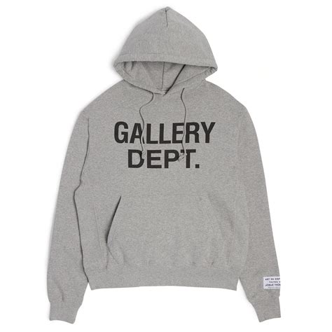 gallery dept center logo hoodie gallery dept