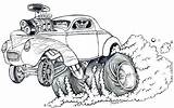 Car Cartoon Coloring Pages Race Muscle Monster Cars Hot Rod Drawing Sketch Drag Rods Drawings Adult Rat Cool Racing Motorhead sketch template
