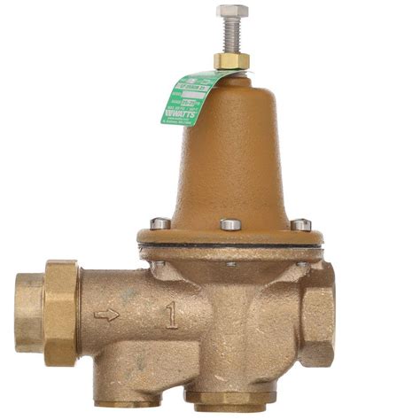 watts   lead  brass fpt  fpt water pressure reducing valve  lfaub   home depot