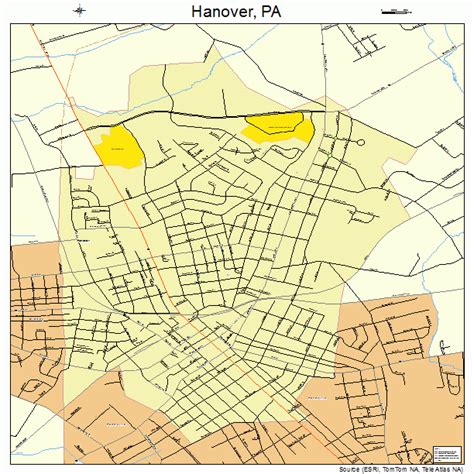 hanover pennsylvania street map