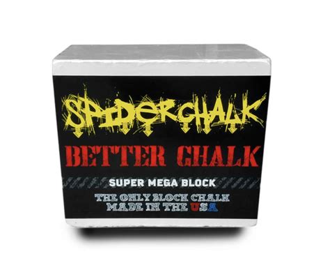Spider Chalk Mega Chalk 8oz Blocks Strength Depot