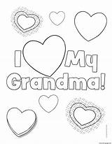 Grandma Coloring Pages Printable Print Book sketch template