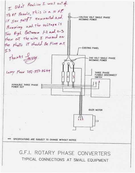 rotary phase converter wiring diagram wiring diagram