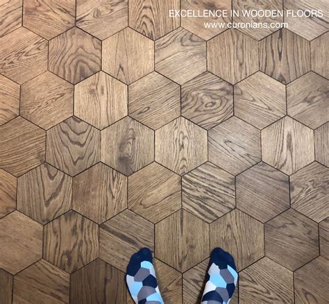 hand  natural wood hexagonal flooring curonians hexie wood