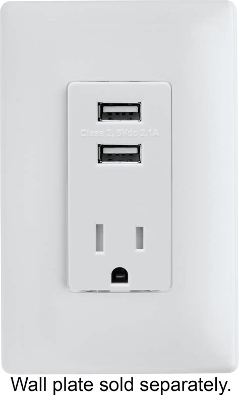 buy legrand usb  wall charging outlet white tmusbwccv
