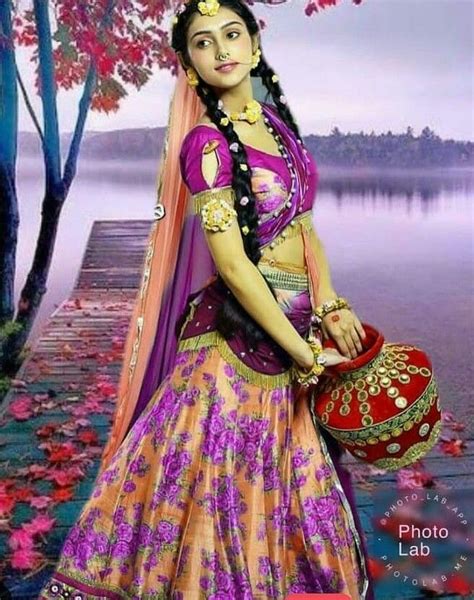 radha  pink dress radha krishna photo radha krishna pictures