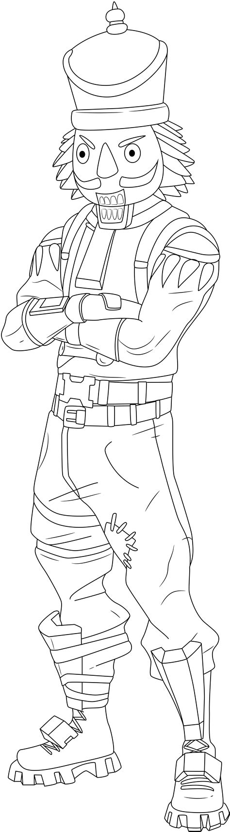 peely fortnite  colouring pages