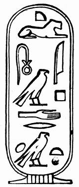 Cleopatra Cartouche Ancient Coloriage Cleopatre Hieroglyphs Egypt Hieroglyphics Usf Rosetta Artigianato Egiziano Egipcio Case Egipto sketch template