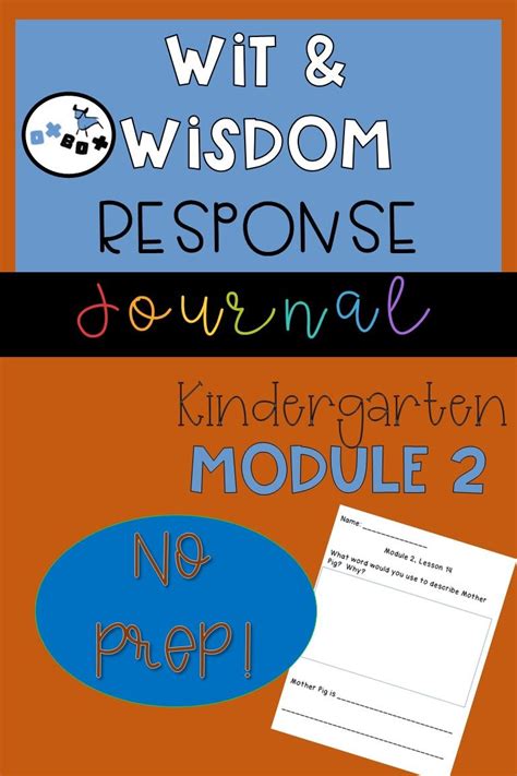 wit  wisdom response journal kindergarten  oxbox teachers pay