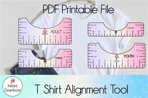 shirt alignment tool tshirt ruler png