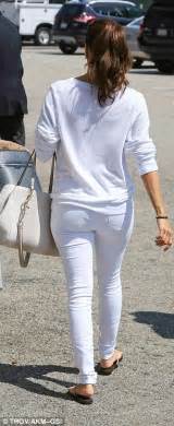 eva longoria lands at lax in all white ensemble after donning sexy sequinned lbd in miami the