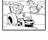 Coloring Pages Farm Tractor Farmer Printable Cow Animals Preschoolers Agriculture Trailer Preschool Coloring4free Crafts Diy Kids Activities Animal Toddlers Drawing sketch template