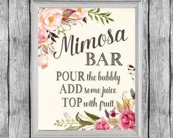 printable mimosa bar sign printabletemplates
