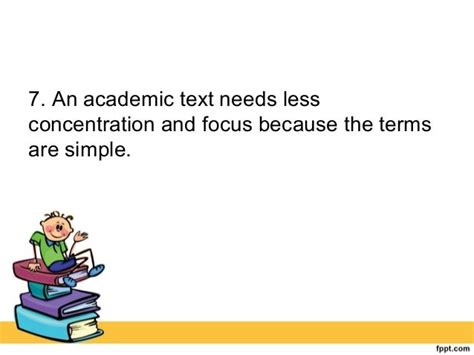 academic text style  structure