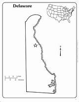 Delaware State Outline Map Printable Teachables Scholastic sketch template