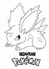 Kolorowanka Nidoran Wydruku Morindia Pokemony sketch template