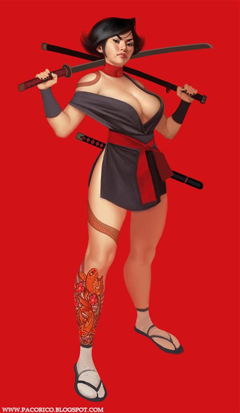 pinup women warriors — sexy deadly ninja by ~mancomb seepwood