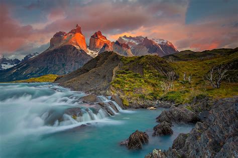mountain nature torres del paine hd wallpaper